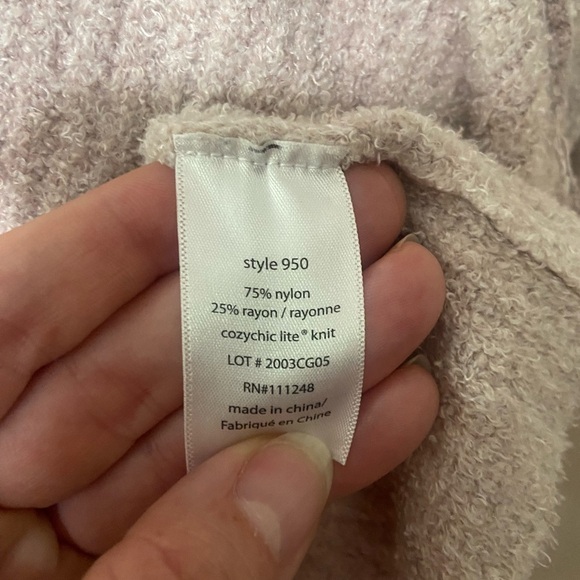 Barefoot Dreams cozy chic lite long line open front pocket cardigan size S EUC - Picture 3 of 4